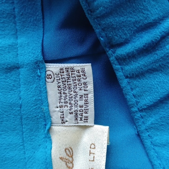 VINTAGE 1970s Gloriasuede Turquoise Blue MIDI Skirt, size 8 - Picture 6 of 7